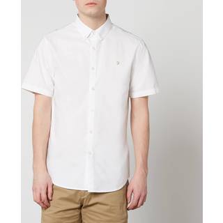 Farah Vintage Brewer Slim Short Sleeve Shirt White