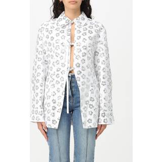 Jacquemus Lavoir sequinned cotton-blend shirt - white - M