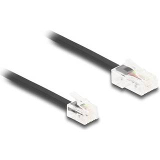 Delock Telefonkabel RJ45-stik til RJ11-stik - Sort 2m
