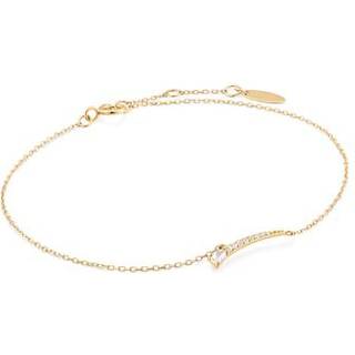ANIA HAIE BAU007-01YG Afterglow Armband mit weißem Saphir Gold 14K