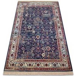 Tæppe WINDSOR 22993 ORNAMENT, farvet mønster, kvaster marineblå blå / elfenben 160x230 cm
