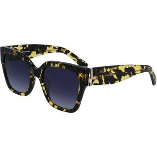 LONGCHAMP Kvinde LO732S 243 Solbriller Acetat Havana Blå Firkantet Normal Normal