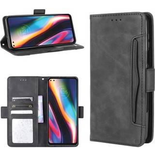 Vintage Series Motorola Moto G 5G Plus Pung med Kortholder - Sort