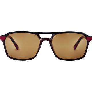 Etnia Barcelona Denali Sun Polarized BKRD 55 Solbriller Mænd Black - Black Dark Red - 55mm