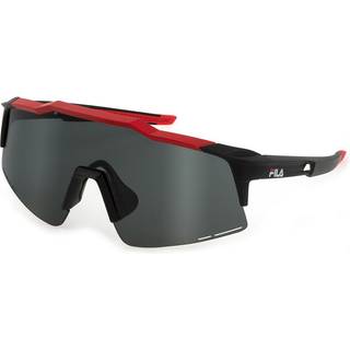 Fila Unisex SFI516 965 Solbriller Injiceret Rød Grå Maske Vand -repellent