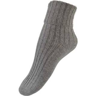 Alpaka sokker ribstrikket - 36160 - Grey