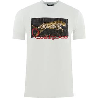 Cavalli Class White Cotton T-Shirt