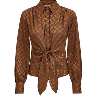 Karmamia - Lee Shirt - Camel Keffiyeh Jacquard