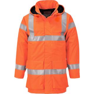 Bizflame hi-vis multi-lite regnjakke - Gul (Størrelse: XL)