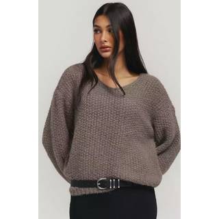 VERO MODA dame strik VMERIN - Brown Lentil - M