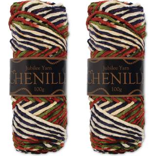 Jubileeyarn Chenille Yarn - Worsted Weight - 100G/Skein - Shangri -La - 2 Skeins