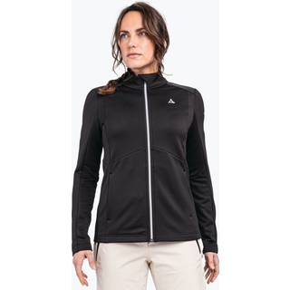 Schöffel Women's Fleece Jacket Heuberg Fleecejakke Damer størrelse 40 farve grå/sort