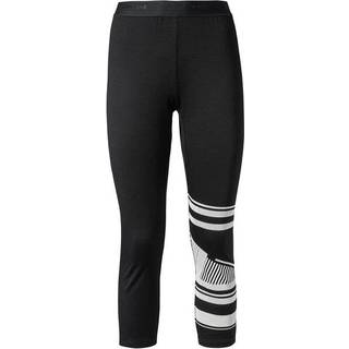 Vaude Women's Monviso Wool 3/4 Tights Merino undertøj Damer størrelse 36 farve sort
