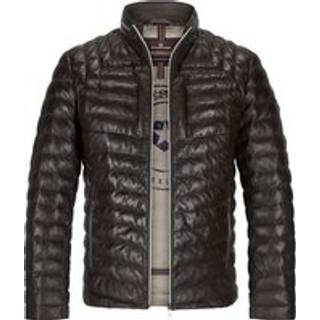 MILESTONE Herren Lederjacke braun unifarben