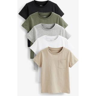 Next Black/Grey Short Sleeve T-Shirts 5 Pack (3mths-7yrs)