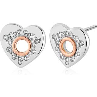 Cariad® Sterling Silver Sparkle Stud Earrings with Topaz