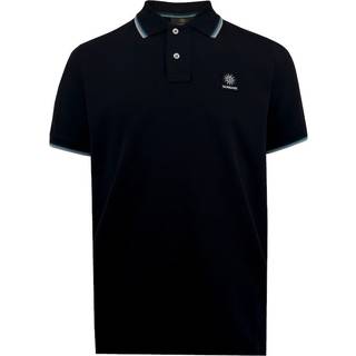 Sandbanks Badge Logo Polo T Shirt Black