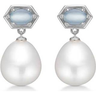 Mads Z Pearl Delight sølv ørestikker med aquamarin og perle