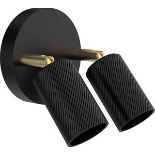 SEGULA Bronx Double Wave væglampe E27 sort