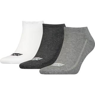 Levis 3-pak Low Cut Batwing Logo Recycled Cotton - White/Grey - Str 35/38