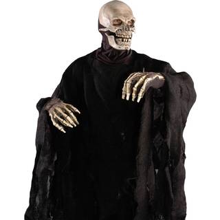 Totenhemd Jute schwarz