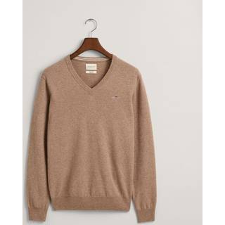 GANT Herre Sweater med V-hals af ekstra fin lammeuld (M)