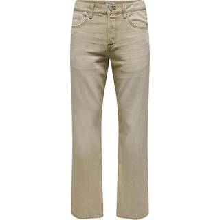 Edge Loose Jeans, Beige Denim, W29/L30