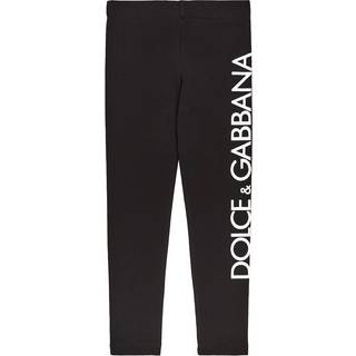 Dolce&Gabbana Kids Logo cotton-blend jersey leggings - black - Y 2