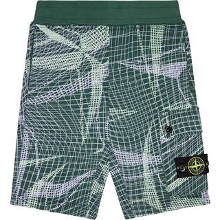 Stone Island Junior Printed cotton jersey shorts - multicoloured - Y 6
