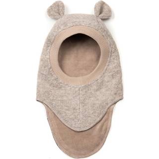 Huttelihut Balaclava I Uld Med Ører Camel Melange  Camel Melange 53 cm  Brun  53 cm  Unisex