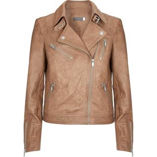 Mint Velvet Zip Læder Biker JakkeEU 44 (UK 16)