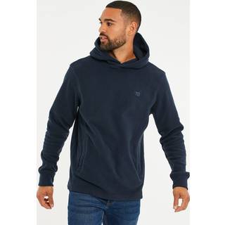 Threadbare Threadbare Navy Microfleece Overhead Hoodie