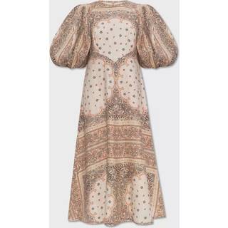 Zimmermann Day bandana linen midi dress - white - M