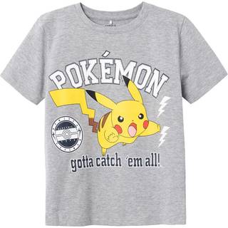 Name It Grey Melange Pokemon T-shirt