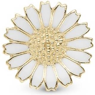 Christina Collect - Marguerite charm i forgyldt sølv til læderarmbånd 13 mm.