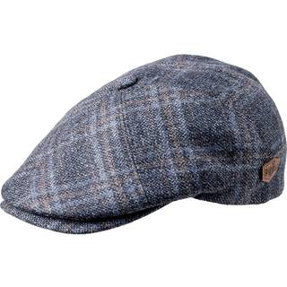 MJM Hats MJM Rebel 32 Virgin Wool Blue Check Sixpence, 56 (S) / Blå / Sixpence