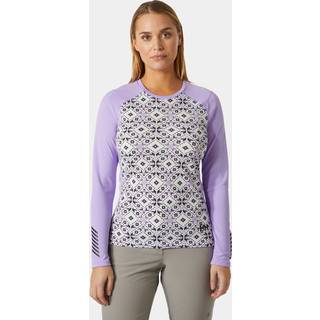 Helly Hansen Lifa Active Graphic Crew, dame, lilla