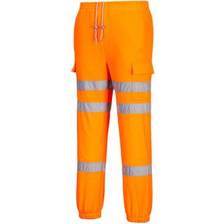 Hi-vis Jogging Bukser - Orange (Størrelse: M)