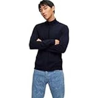 HUGO Herren Cardigan schwarz unifarben