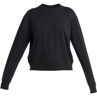 Icebreaker Women's Crush II L/S Sweatshirt Merino sweatere Damer størrelse S farve sort