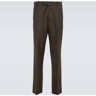 The Row Elijah straight wool pants - brown - 32