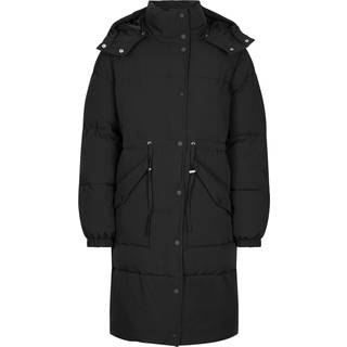 Hana Drawstring Coat 14887 W Black (S)