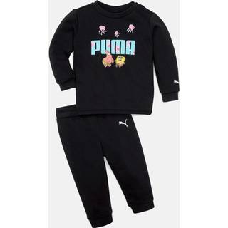 Puma Black Sweatset Med Bluse Og Bukser Spongebob