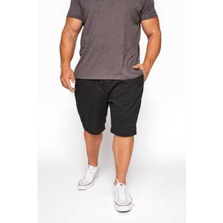 BadRhino Big & Tall BadRhino Big & Tall Black Stretch Elasticated Waist Chinos Shorts