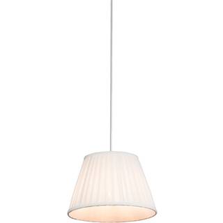 Retro hængende lampe creme 25 cm - Plisse