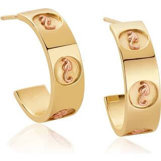 Insignia 9ct Solid Gold Half-Hoop Earrings