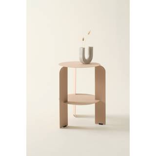 MAUREN sidebord diameter 45,5 cm - Beige