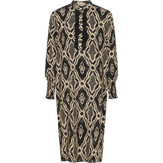 Marta Du Chateau Gry Kjole Geometric Sort-S-M