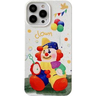 iPhone 13 Pro Fleksibel Plastik Bagside Cover m. Motiv - Klovn