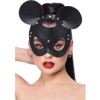 Fever Leather Look Mouse Mask Black
